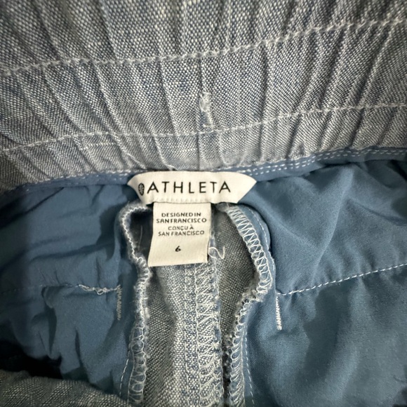 Athleta linen pants chambray - Picture 3 of 3